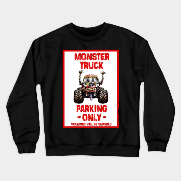 The Zombie Parking Crewneck Sweatshirt by rickyrickbob